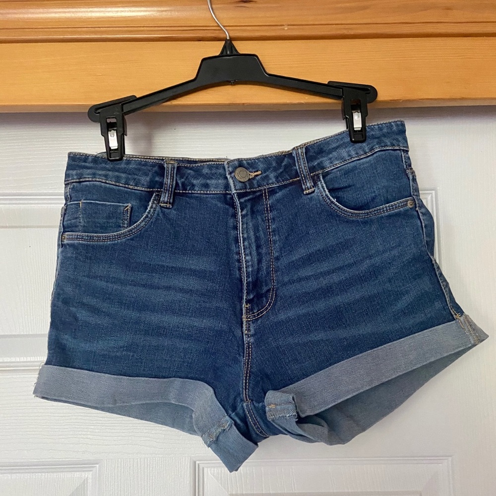 Zara denim short shorts